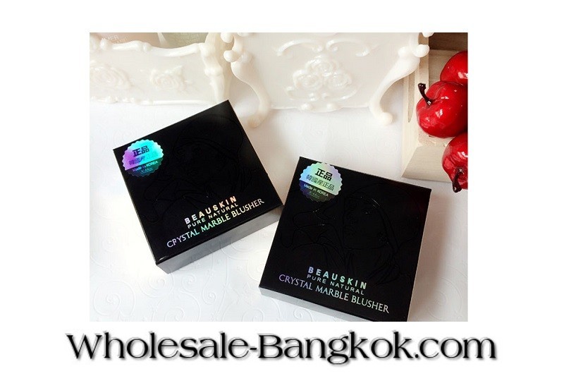 THAILAND COSMETICS BEAUSKIN NATURAL CRYSTAL MARBLE BLUSHER