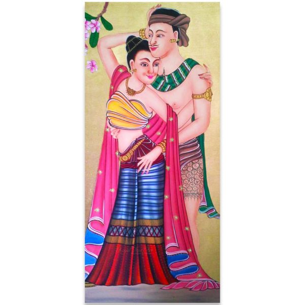Bangkok Painting Art of Siam Thai Lovers