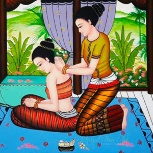 Bangkok Painting Fine Art Traditional Thai Massage