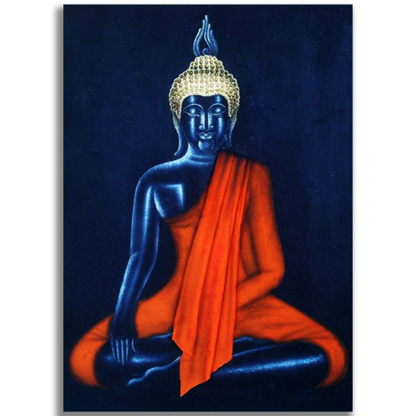 Bangkok Painting Meditating Buddha Canvas Painting