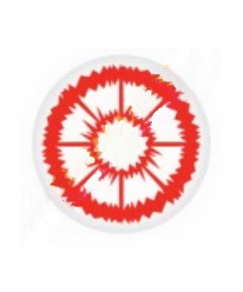 Wholesale Contact Lens Geo Sf-11 Crazy Lens Red Blood Zombie Halloween Contact Lens - 50 Pairs